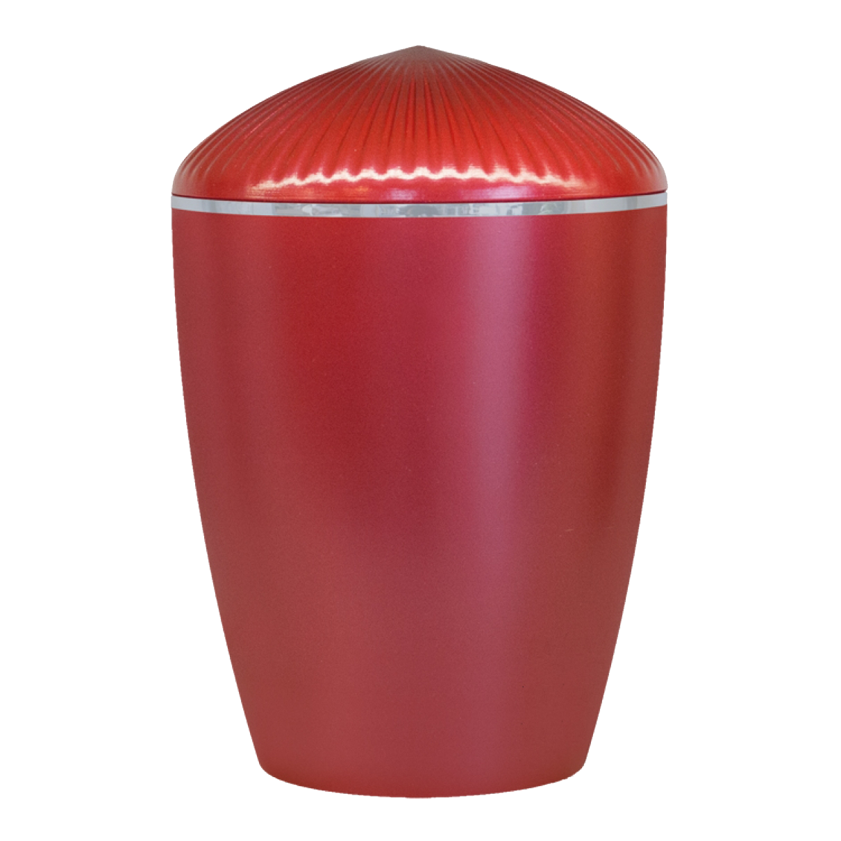 Ferndown Silver Band Cremation Urn – Red